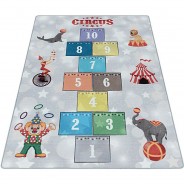Preisvergleich für Heimtextilien: Kinderzimmer Kinderzimmerteppich Lima-209 grau Gr. 80 x 120