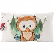 Preisvergleich für Heimtextilien: Kissen Baby-Eule Owlino rechteckig, 43x25 cm braun Gr. 43 x 25