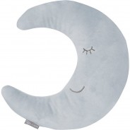 Preisvergleich für Babybetten-Zubehör: Kissen Mond 30x25 cm blau Gr. one size