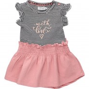 Preisvergleich für Kleider & Röcke: Kleid Frühling, Sommer Kleider  rosa/blau Gr. 56 Mädchen Kinder