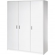 Preisvergleich für Aufbewahren: Kleiderschrank Classic White, 3-trg., Nachbildung weiß