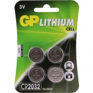 Preisvergleich für Zubehör Kinderelektronik: Knopfzelle GP Lithium CR2032, 3 Volt, 4er Blister