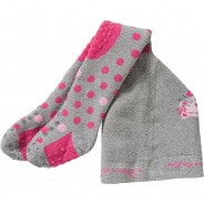 Preisvergleich für Strumpfwaren: Krabbelstrumpfhose Katze - Krabbelstrumpfhosen - silber Gr. 92 Mädchen Kleinkinder