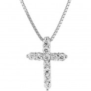 Preisvergleich für Accessoires für Kinder: Kreuz Anhänger mit Halskette Kinder Silber 925 Halsketten silber Gr. one size  Kinder