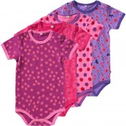 Preisvergleich für Strampler & Spieler: Kurzarmbodys 4er Pack  pink Gr. 56 Mädchen Baby