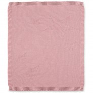 Preisvergleich für Heimtextilien: Kuscheldecke aus Strick Baylee, rosa, 75 x 90 cm