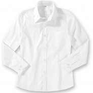 Preisvergleich für Oberteile: Langarmhemd mit Kentkragen , Slim Fit weiß Gr. 128 Jungen Kinder