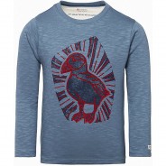 Preisvergleich für Oberteile: Langarmshirt BAGUIO , Organic Cotton blau Gr. 92 Jungen Kleinkinder