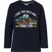 Preisvergleich für Oberteile: Langarmshirt , Bauernhof dunkelgrau Gr. 92/98 Jungen Kleinkinder