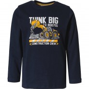 Preisvergleich für Oberteile: Langarmshirt , Baustelle dunkelblau Gr. 92/98 Jungen Kleinkinder