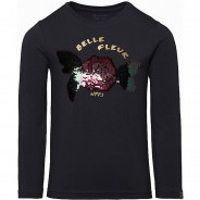 Preisvergleich für Oberteile: Langarmshirt BELEM , Organic Cotton grau Gr. 116 Mädchen Kinder
