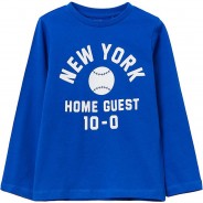 Preisvergleich für Oberteile: Langarmshirt  blau Gr. 110 Jungen Kinder
