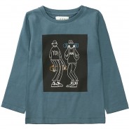 Preisvergleich für Oberteile: Langarmshirt  blau Gr. 128/134 Jungen Kinder