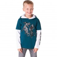 Preisvergleich für Oberteile: Langarmshirt  blau Gr. 152/158 Jungen Kinder