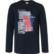 Preisvergleich für Oberteile: Langarmshirt  blau Gr. 152/158 Jungen Kinder