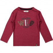 Preisvergleich für Oberteile: Langarmshirt  bordeaux Gr. 128 Mädchen Kinder