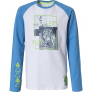 Preisvergleich für Oberteile: Langarmshirt DENNIS  weiß Gr. 128 Jungen Kinder