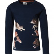 Preisvergleich für Oberteile: Langarmshirt  dunkelblau Gr. 104 Jungen Kleinkinder