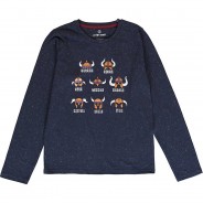 Preisvergleich für Oberteile: Langarmshirt  dunkelblau Gr. 104 Jungen Kleinkinder