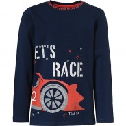 Preisvergleich für Oberteile: Langarmshirt  dunkelblau Gr. 104 Jungen Kleinkinder