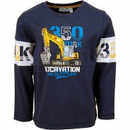 Preisvergleich für Oberteile: Langarmshirt  dunkelblau Gr. 104/110 Jungen Kleinkinder
