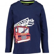 Preisvergleich für Oberteile: Langarmshirt  dunkelblau Gr. 110 Jungen Kleinkinder