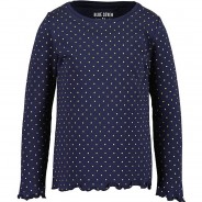 Preisvergleich für Oberteile: Langarmshirt  dunkelblau Gr. 110 Mädchen Kleinkinder