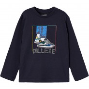 Preisvergleich für Oberteile: Langarmshirt  dunkelblau Gr. 116 Jungen Kinder