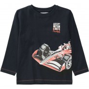 Preisvergleich für Oberteile: Langarmshirt  dunkelblau Gr. 128/134 Jungen Kinder