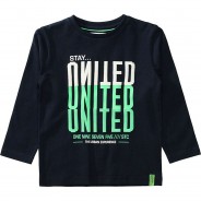 Preisvergleich für Oberteile: Langarmshirt  dunkelblau Gr. 128/134 Jungen Kinder