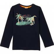 Preisvergleich für Oberteile: Langarmshirt  dunkelblau Gr. 128/134 Jungen Kinder