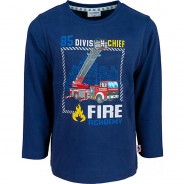 Preisvergleich für Oberteile: Langarmshirt  dunkelblau Gr. 128/134 Jungen Kinder
