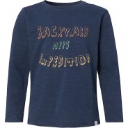 Preisvergleich für Oberteile: Langarmshirt  dunkelblau Gr. 134 Jungen Kinder