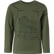 Preisvergleich für Oberteile: Langarmshirt für Mädchen grün Gr. 104 Jungen Kleinkinder