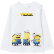 Preisvergleich für Oberteile: Langarmshirt für Mädchen weiß Gr. 110 Jungen Kleinkinder