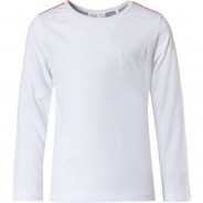 Preisvergleich für Oberteile: Langarmshirt für Mädchen weiß Gr. 116 Jungen Kinder