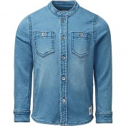Preisvergleich für Oberteile: Langarmshirt Gangtok Langarmshirts light blue denim Gr. 116 Jungen Kinder