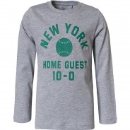 Preisvergleich für Oberteile: Langarmshirt  grau Gr. 104 Jungen Kleinkinder