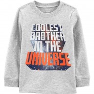 Preisvergleich für Oberteile: Langarmshirt  grau Gr. 104 Jungen Kleinkinder