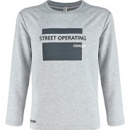 Preisvergleich für Oberteile: Langarmshirt  grau Gr. 128 Jungen Kinder