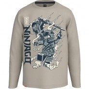 Preisvergleich für Oberteile: Langarmshirt  hellgrau Gr. 116 Jungen Kinder