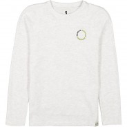 Preisvergleich für Oberteile: Langarmshirt  hellgrau Gr. 128/134 Jungen Kinder