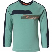 Preisvergleich für Oberteile: Langarmshirt  hellgrün Gr. 116/122 Jungen Kinder