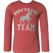 Preisvergleich für Oberteile: Langarmshirt  hellrot Gr. 104/110 Mädchen Kinder