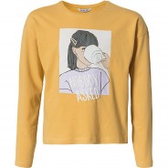 Preisvergleich für Oberteile: Langarmshirt HONESTY  gelb Gr. 176 Mädchen Kinder