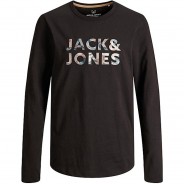 Preisvergleich für Oberteile: Langarmshirt JCODOVER  schwarz Gr. 128 Jungen Kinder