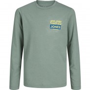 Preisvergleich für Oberteile: Langarmshirt JCOJOHN  grau Gr. 152 Jungen Kinder