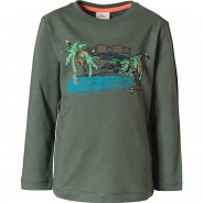 Preisvergleich für Oberteile: Langarmshirt  khaki Gr. 104/110 Jungen Kinder