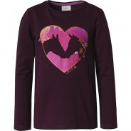 Preisvergleich für Oberteile: Langarmshirt  lila Gr. 92/98 Mädchen Kinder