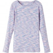 Preisvergleich für Oberteile: Langarmshirt NKFLAKILA , Organic Cotton lila Gr. 122/128 Mädchen Kinder